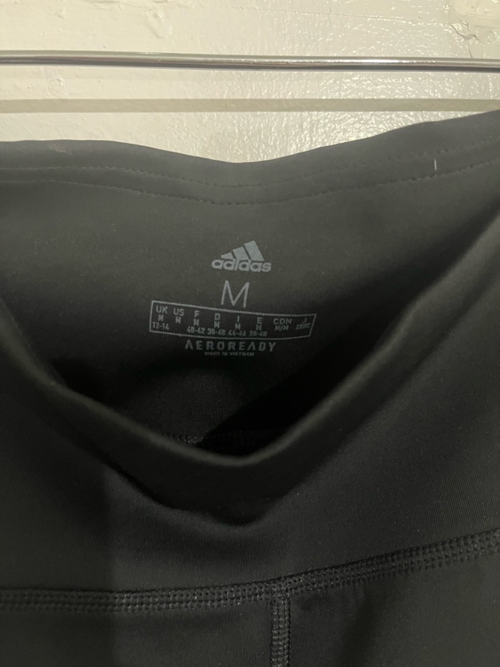 adidas Black Leggings with White Side Stripes for women - Picture 3 of 7